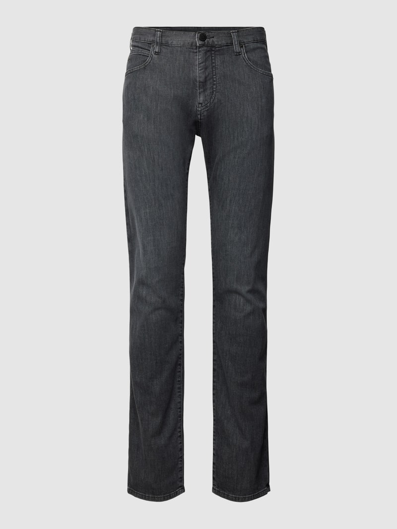 Straight Leg Jeans im 5-Pocket-Design in anthrazit