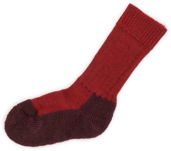 Hirsch Natur Kids ~ Trekking-Socke ~ mohn/andorra