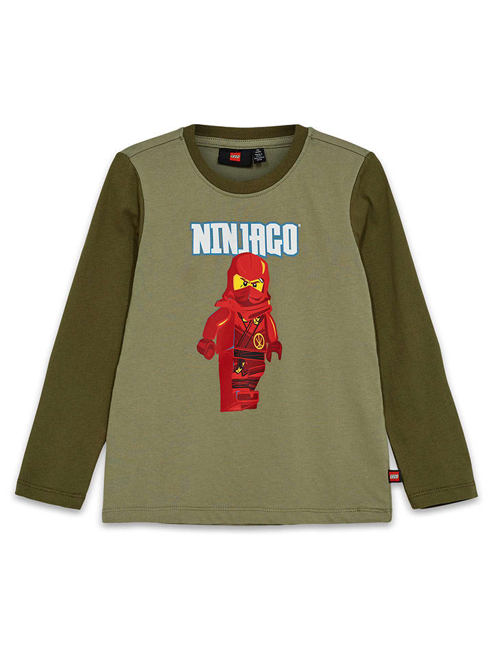 LEGO Longsleeve in Khaki/ Rot günstig kaufen