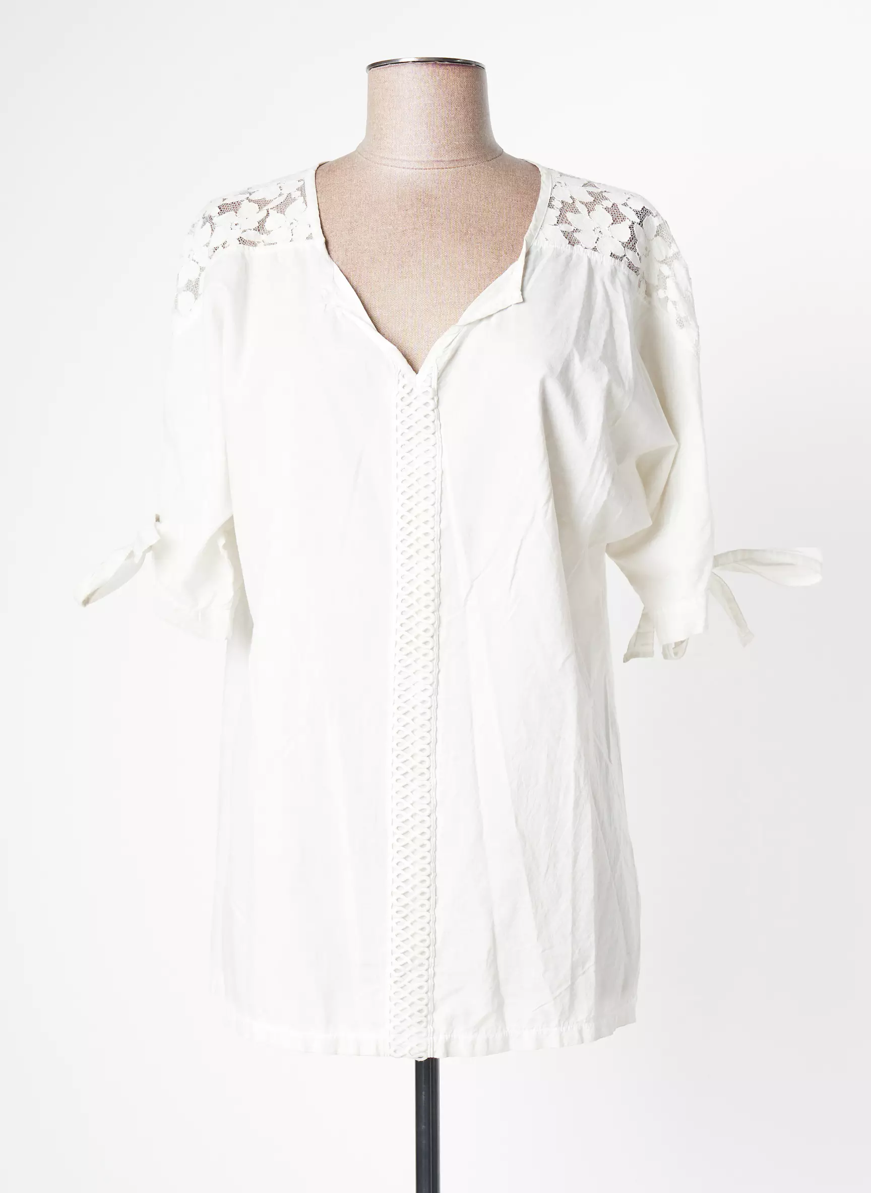Maloka Tuniquemanchecourte Femme couleur blanc