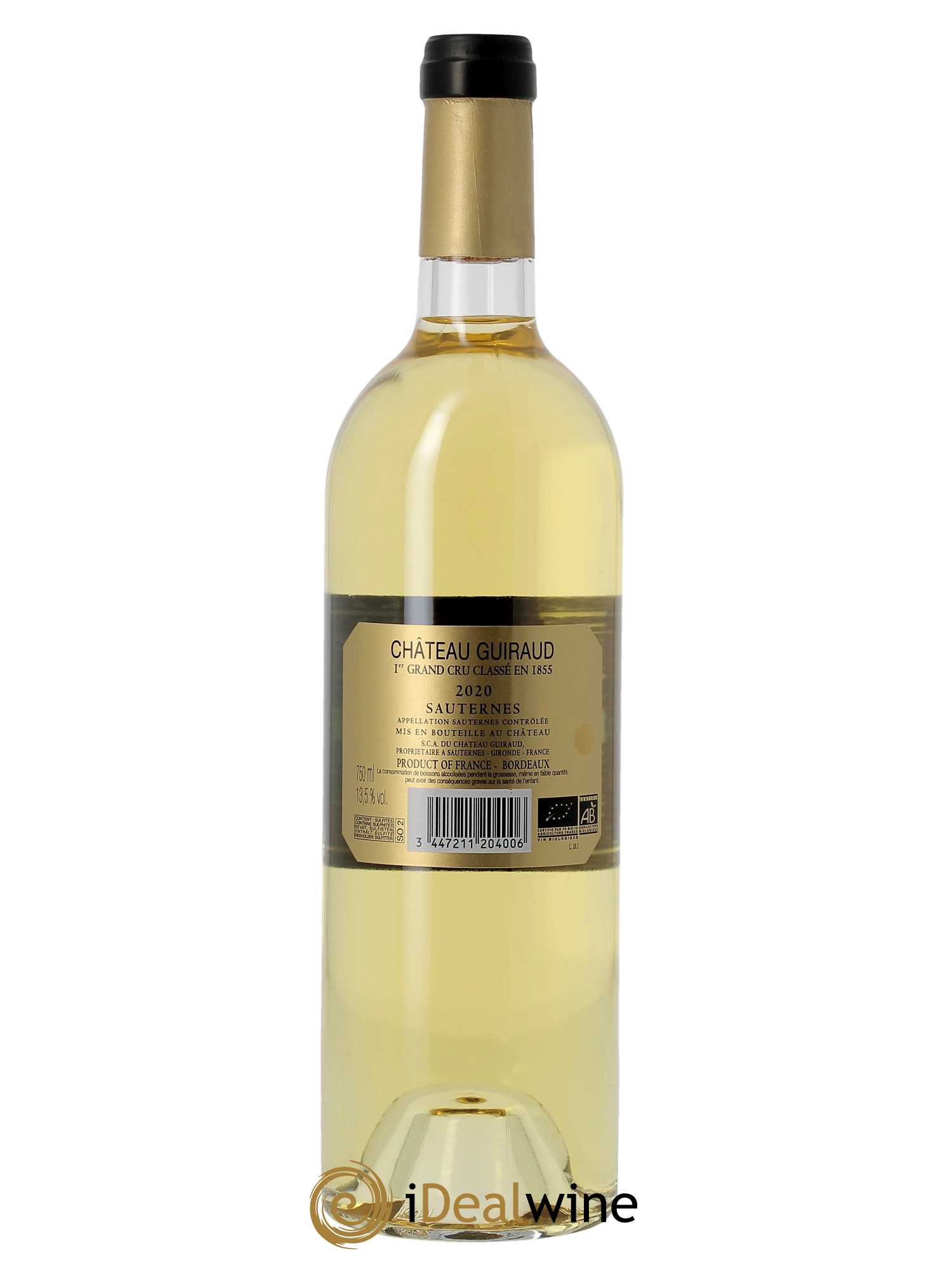 Château Guiraud 1er Grand Cru Classé (CBO à partir de 6 BTS) 2020 - Lot de 1 Bouteille