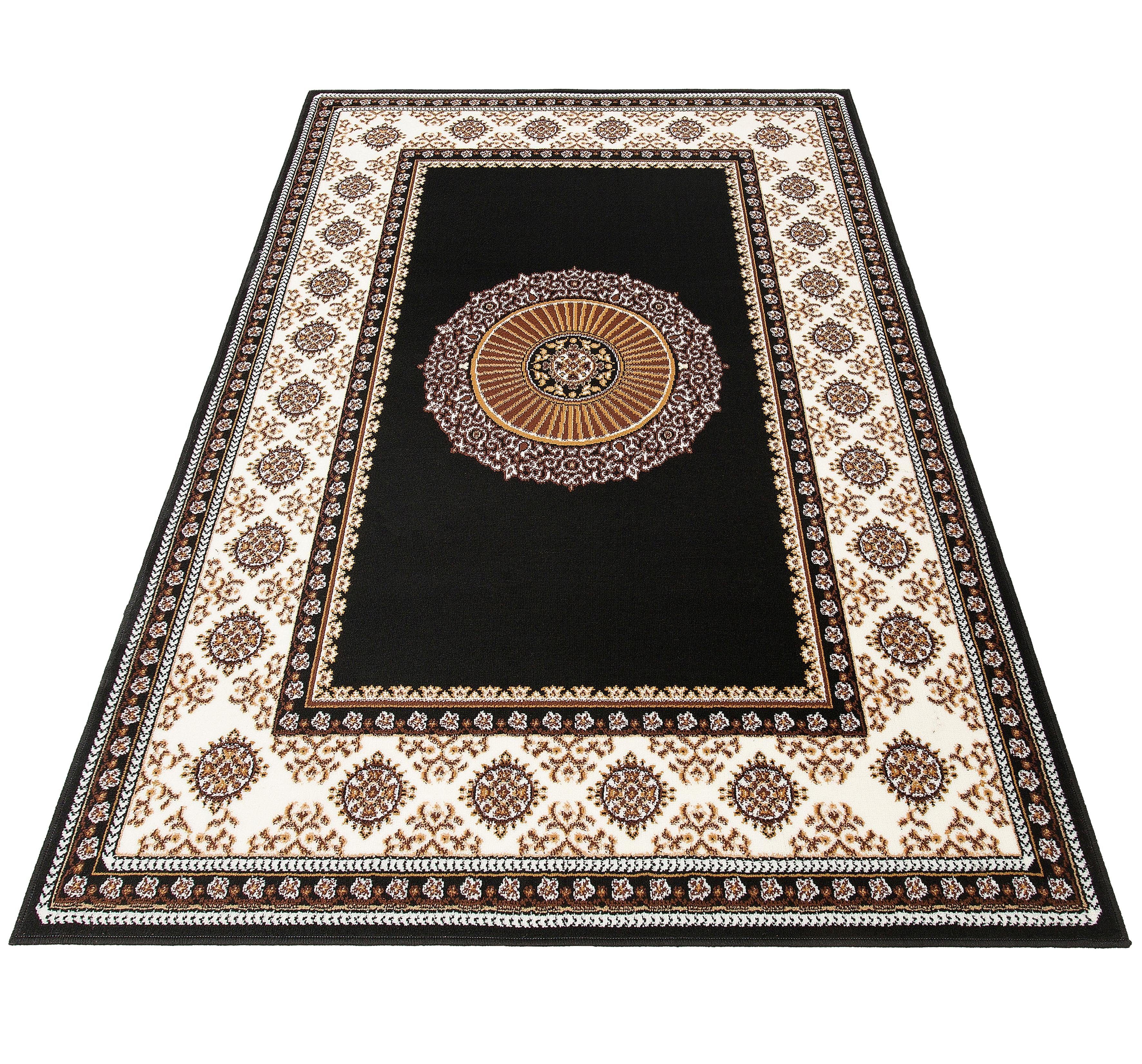 Teppich Shari, Home affaire, rechteckig, Höhe: 7 mm, Orient-Optik, mit Bordüre, Teppich, Kurzflor, Weich, Pflegeleicht