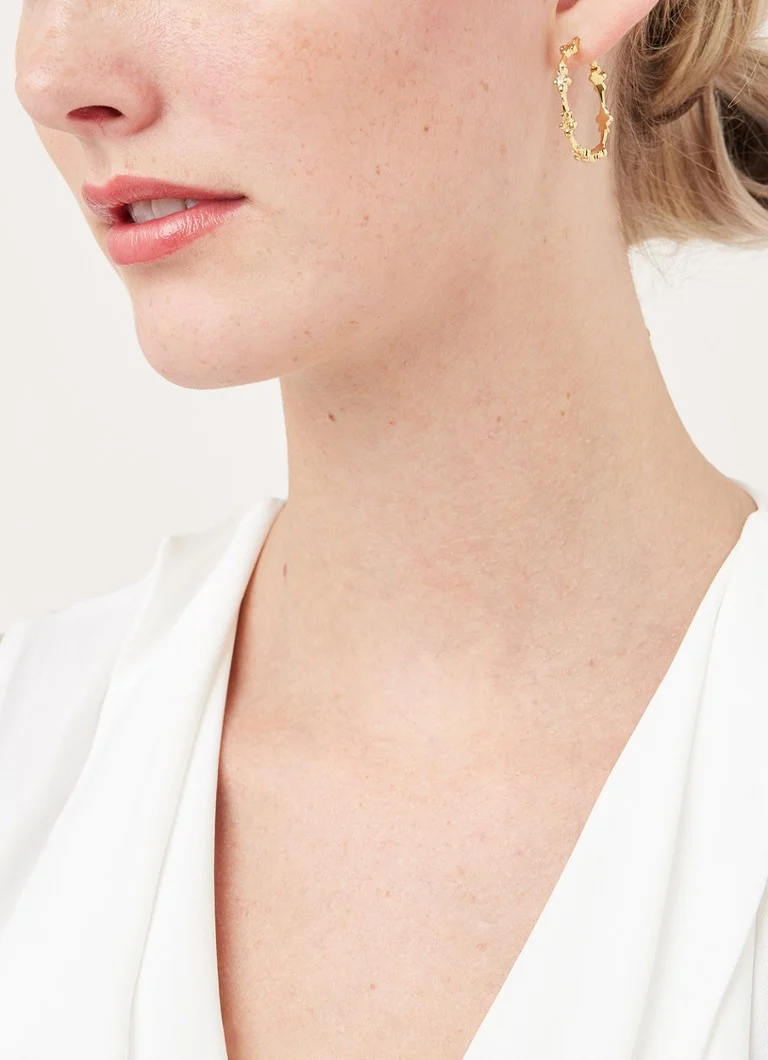 Anna + Nina Eden gold-plated earrings