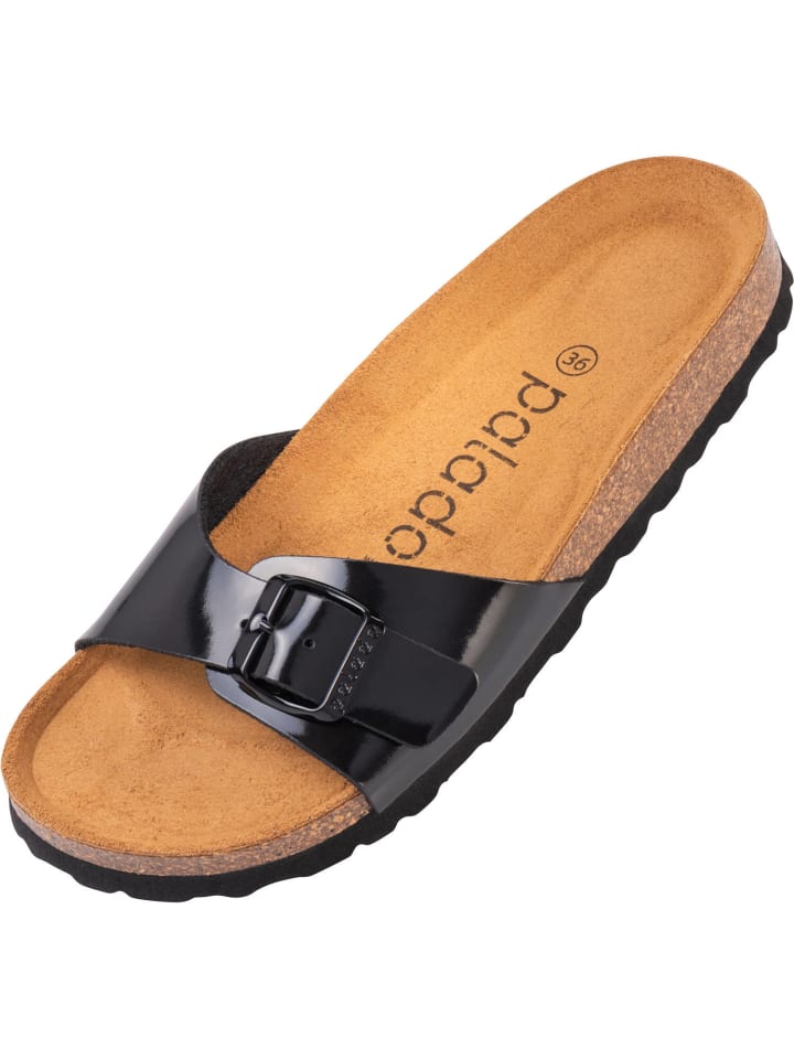 palado Pantoletten in Basic Lack Schwarz günstig kaufen