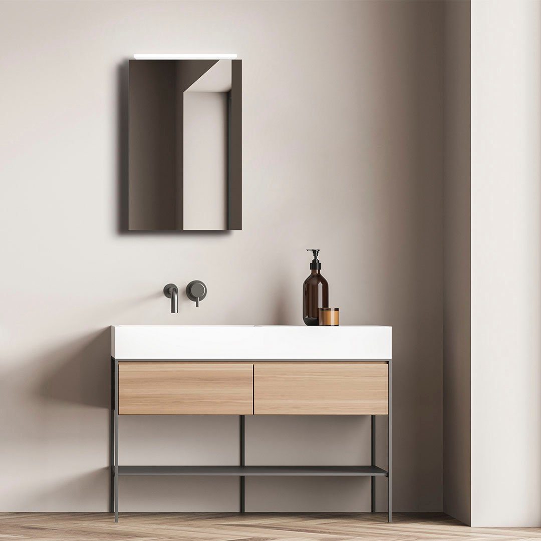 Talos Spiegelschrank Silver Magic mit LED-Beleuchtung, verschiedene Größen