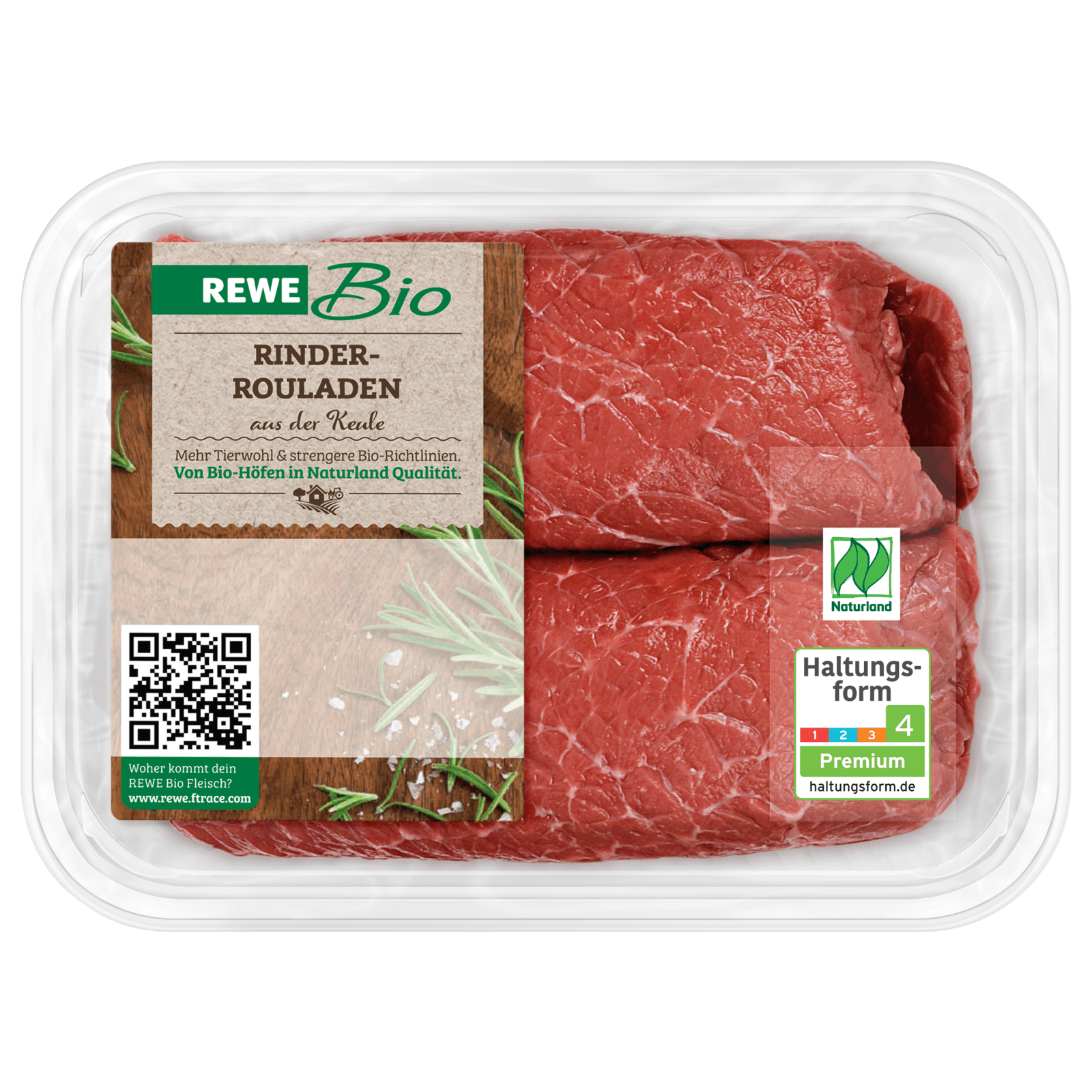 REWE Bio Rinderrouladen aus der Keule 300g