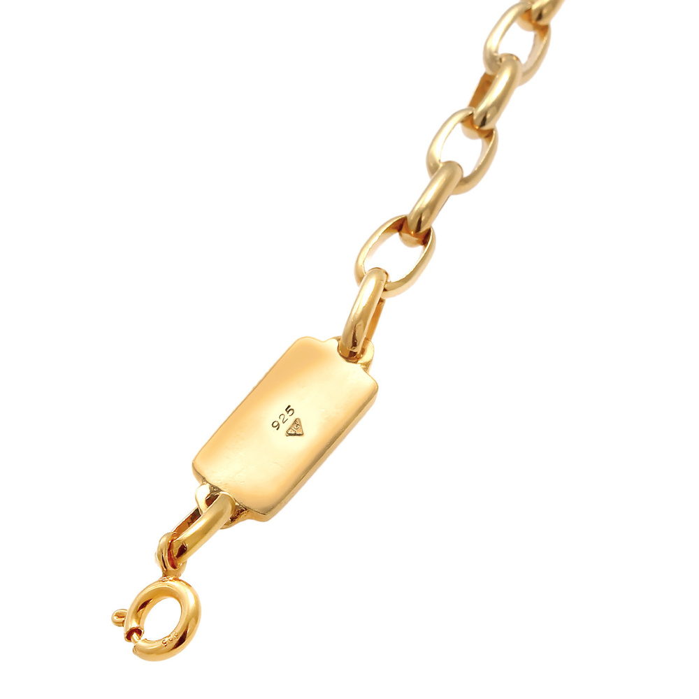 KUZZOI KUZZOI Bracelet Chaîne maille forçat ovale solide de base en 925/1000 argent mass Bracelet