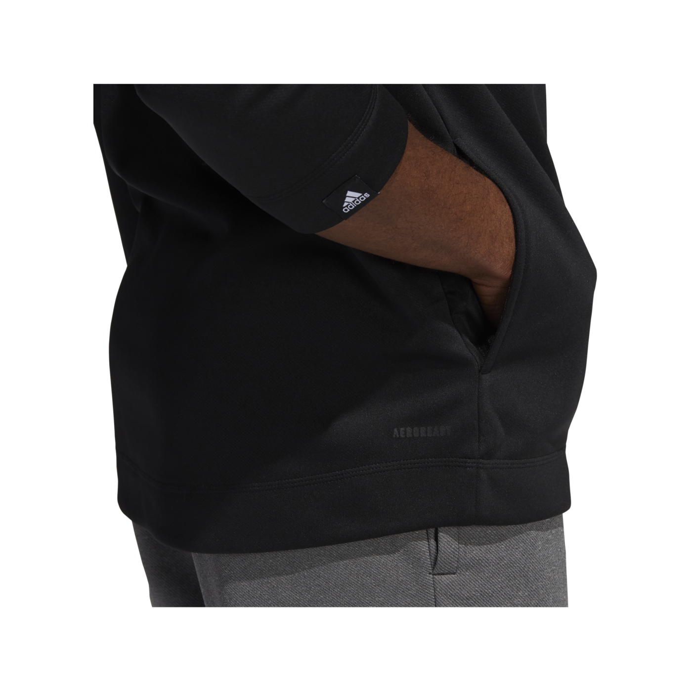adidas HalfZip Sweatshirt Schwarz Weiss