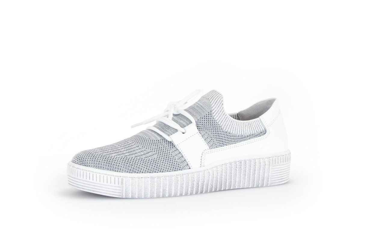 GABOR Freizeit Schnürer silber Gabor Fashion Sneaker low 43.335.49 silb