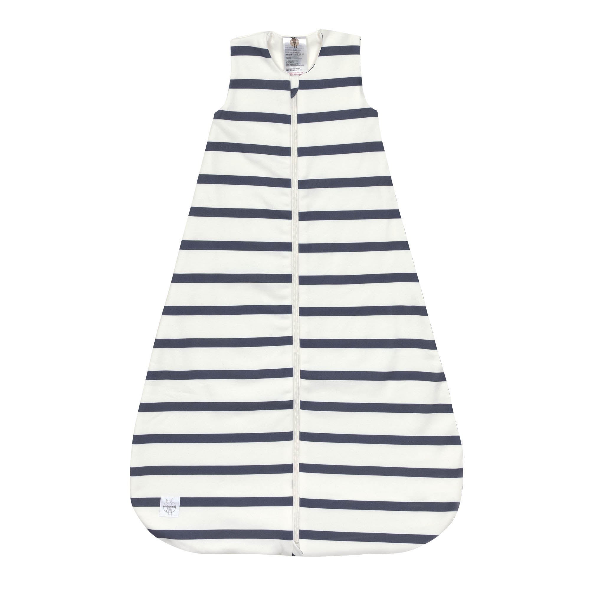 Baby Schlafsack 1,0 TOG - Bio Baumwolle, Gestreift Blau