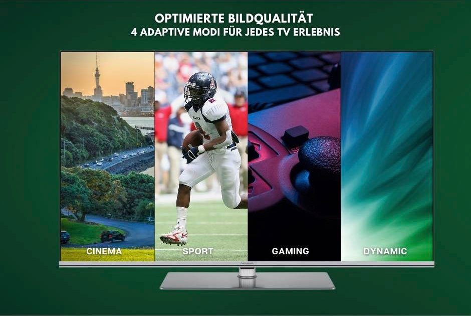 Hanseatic 50Q850UDS QLED-Fernseher (126 cm/50 Zoll, 4K Ultra HD, Android TV, Smart-TV)