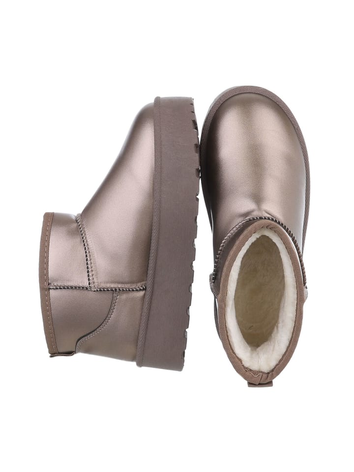 Ital-Design Stiefelette in Bronze günstig kaufen