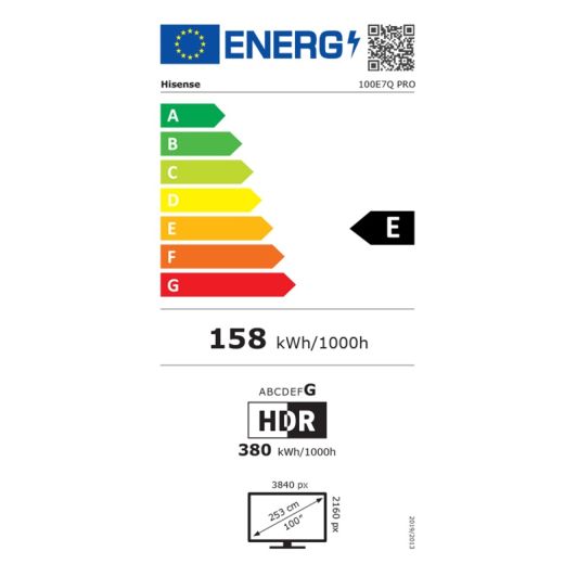HISENSE 100E7Q PRO - Téléviseur intelligent 100