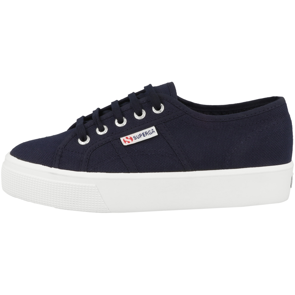 Superga 2730 Cotu Mid Platform Sneaker Low dunkelblau