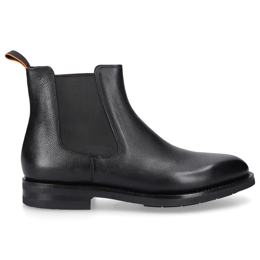 Santoni - Chelsea Boots 17838 Kalbsleder - schwarz