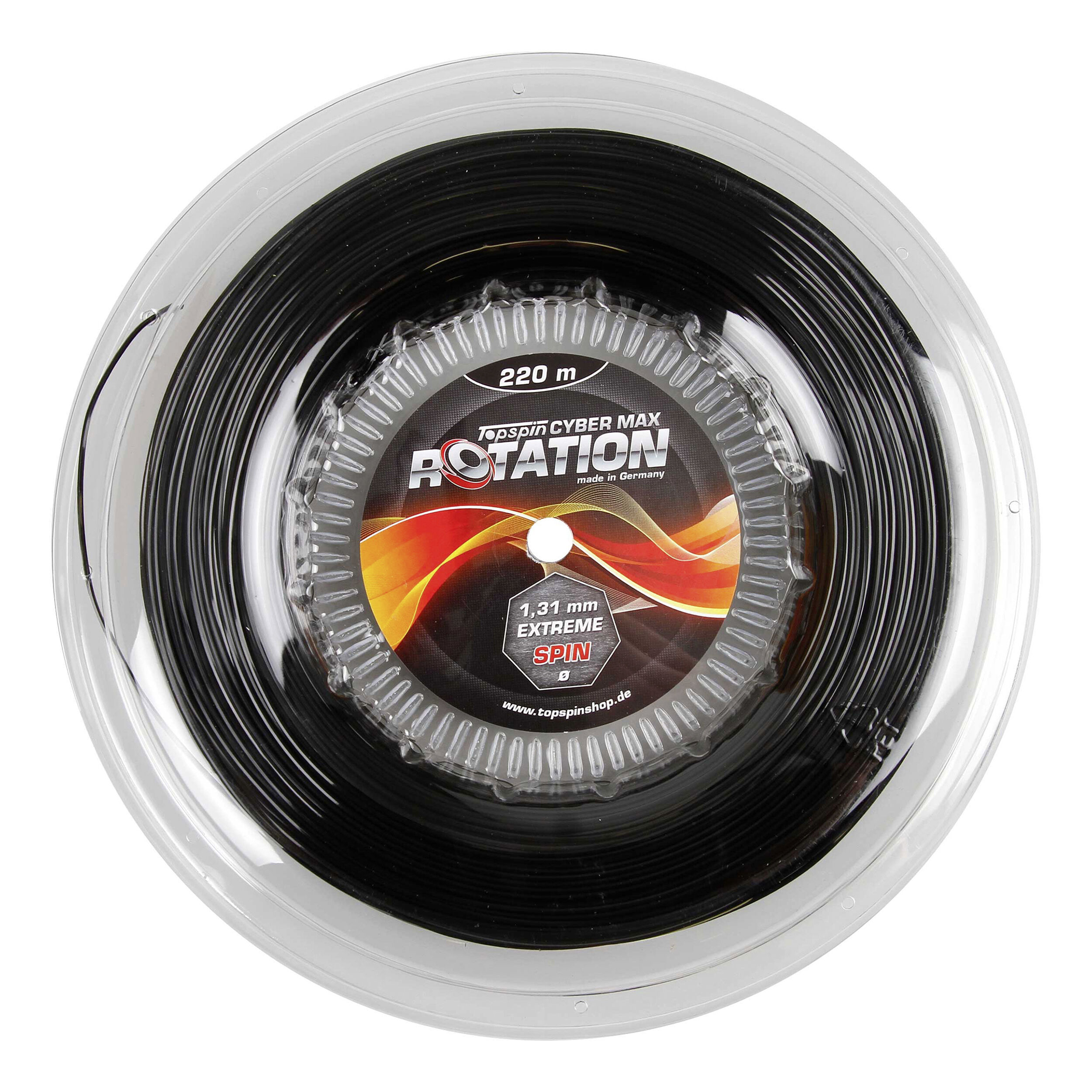 Cyber MAXation Heptagonal Saitenrolle 220m - Schwarz