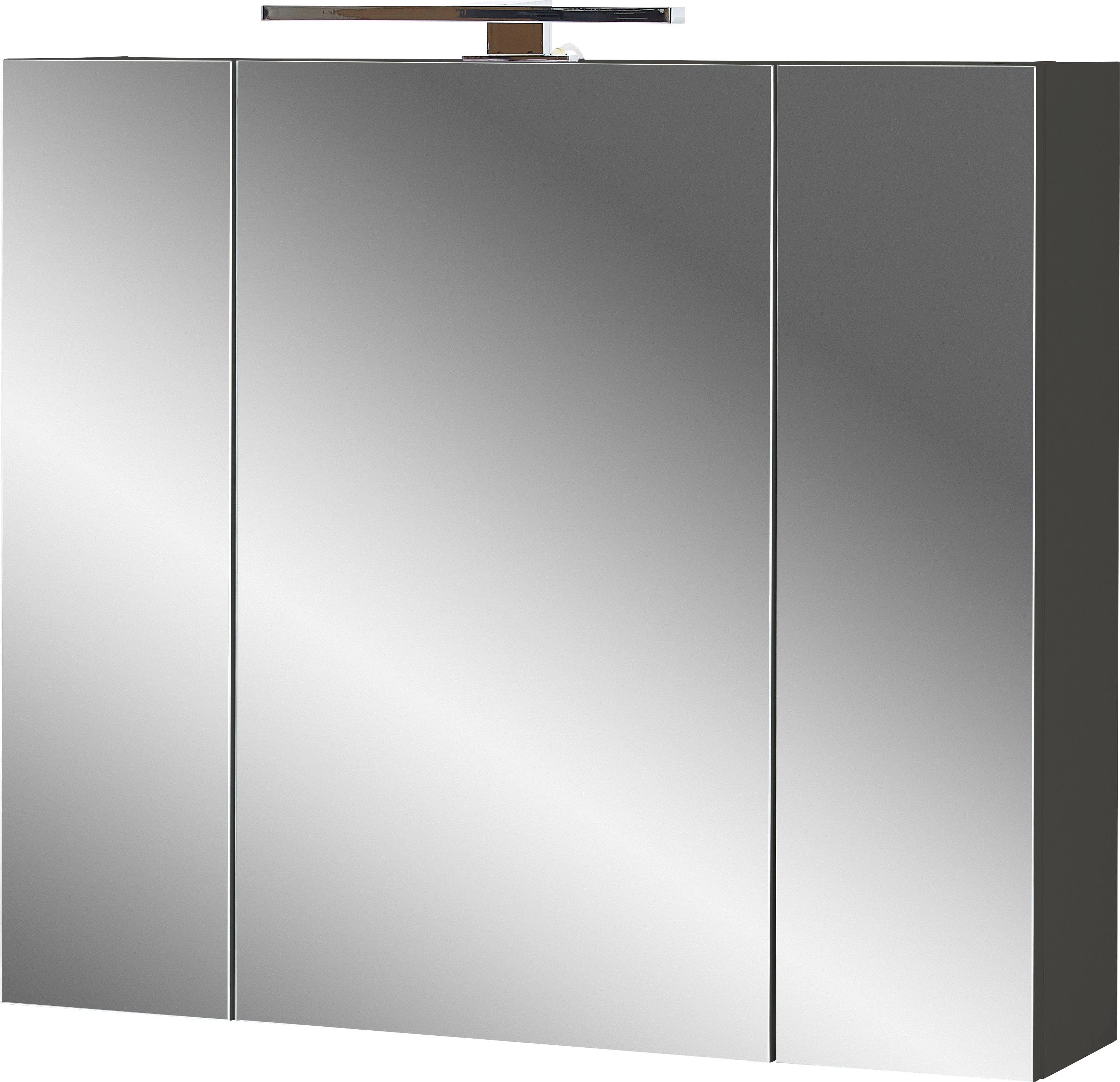 GERMANIA Badmöbel-Set Vasio, (5-St), inkl. WT-Unterschrank, Spiegelschrank, Schrank, Mediumschrank, Kommode