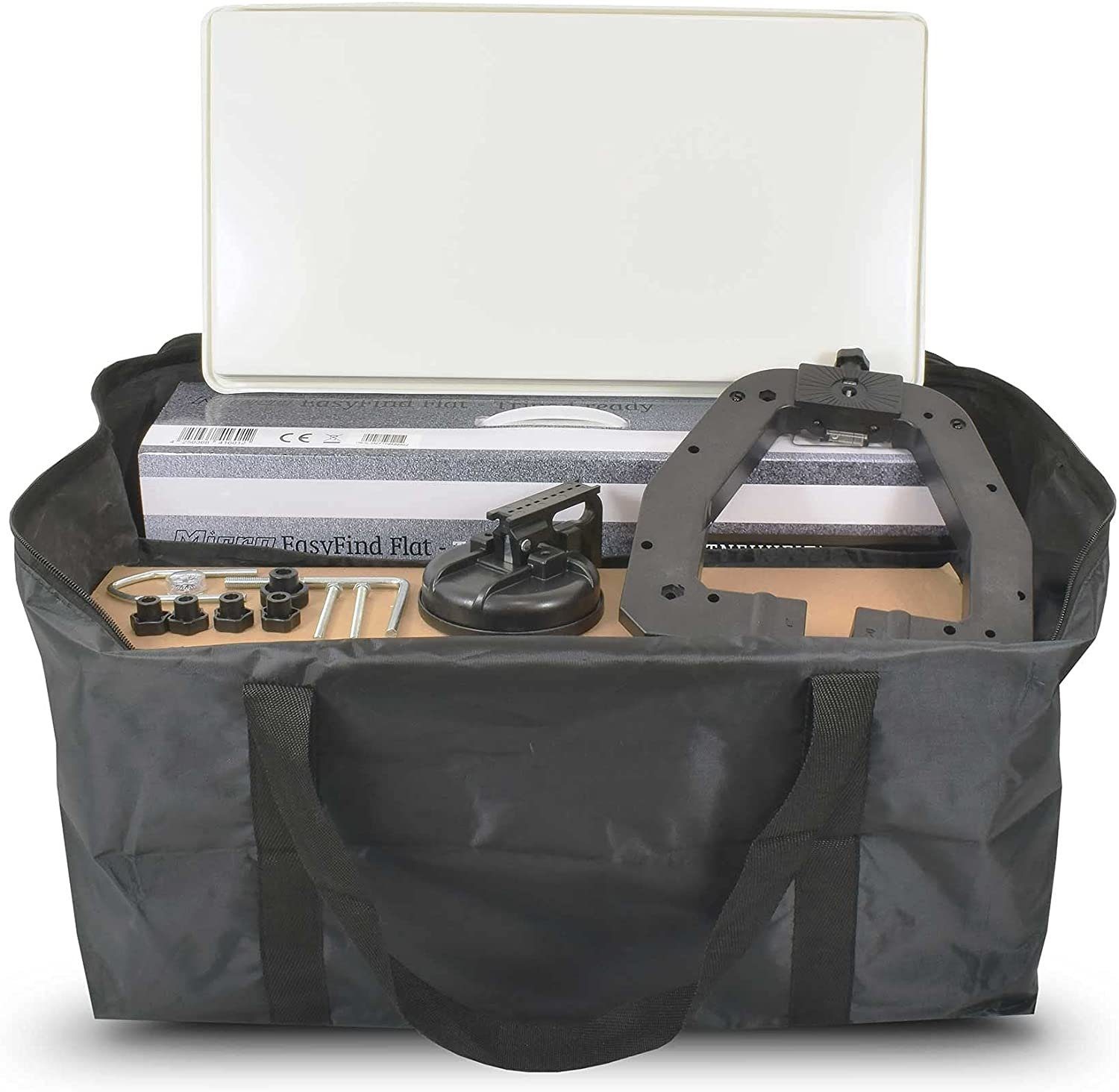Microelectronic EasyFind Traveller Kit II (Camping-Zubehör, Camping Flachantenne, Camping Sat-Anlage