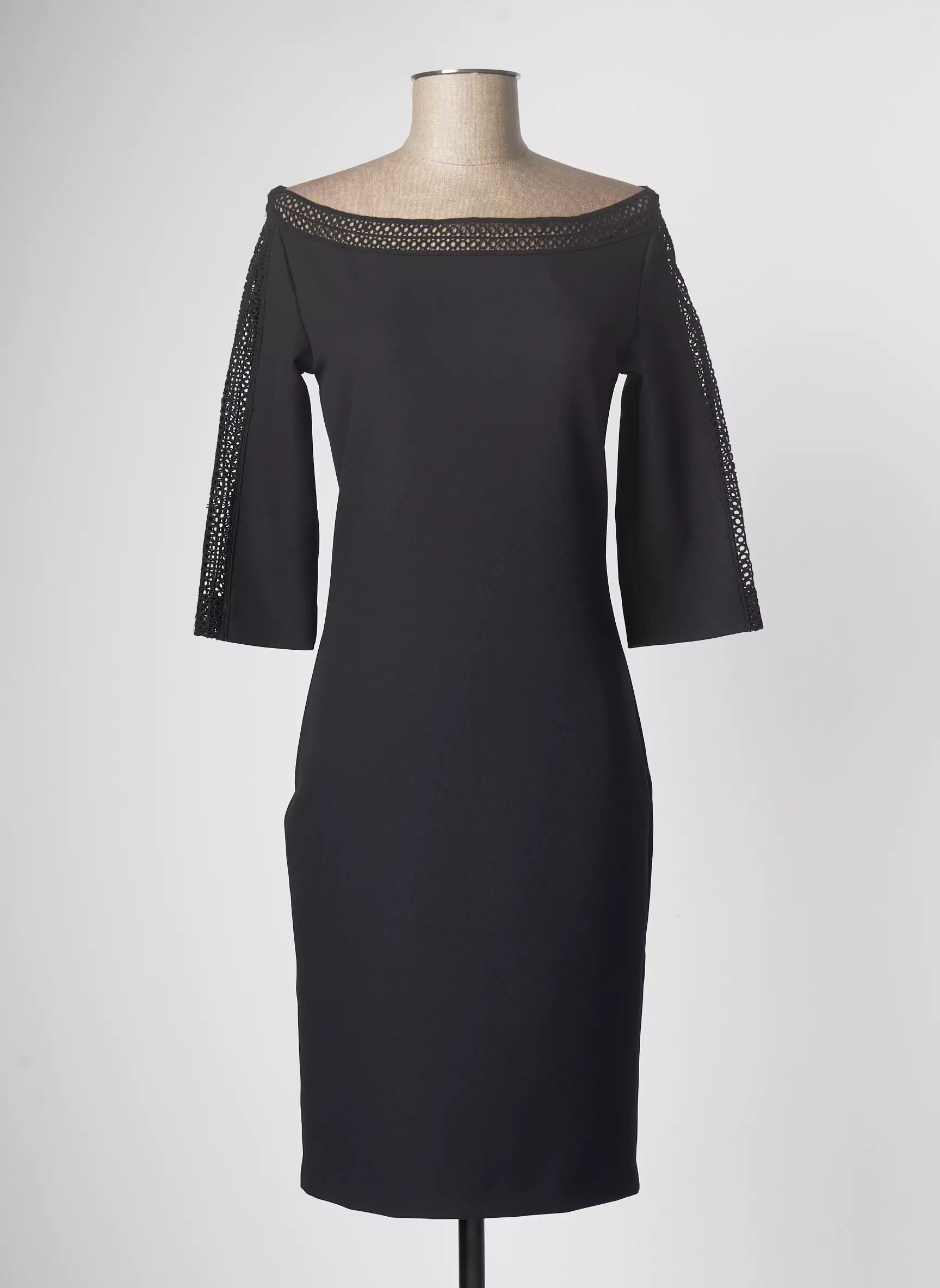 Hotel Particulier Robes Mi Longues Femme couleur noir