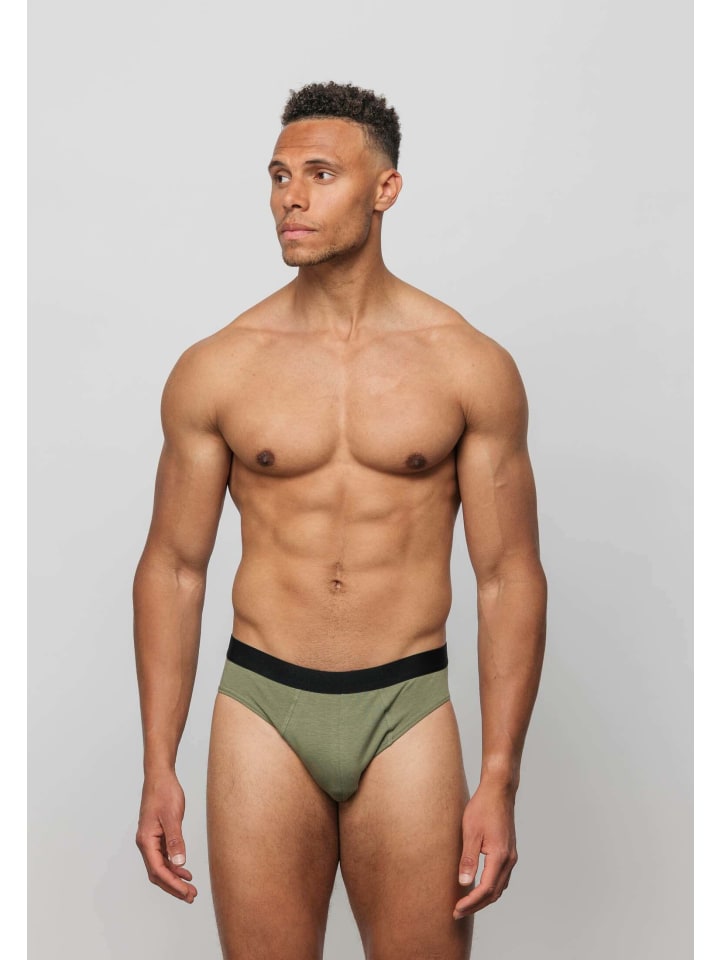 SNOCKS Herrenslips aus Bio-Baumwolle 6 Stück in Mix (Rot/Olive/Blau) günstig kaufen