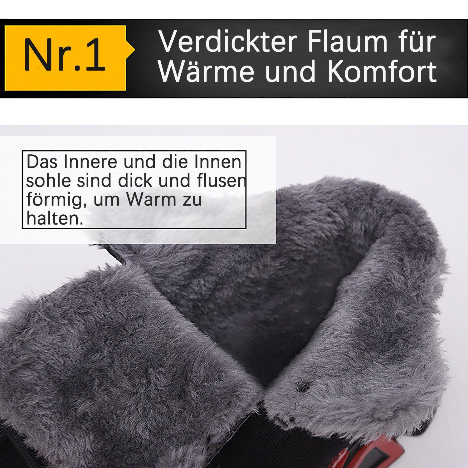 Daisred Wasserdicht Gefüttert Arbeitsschuhe mit Stahlkappe Sicherheitsschuh
