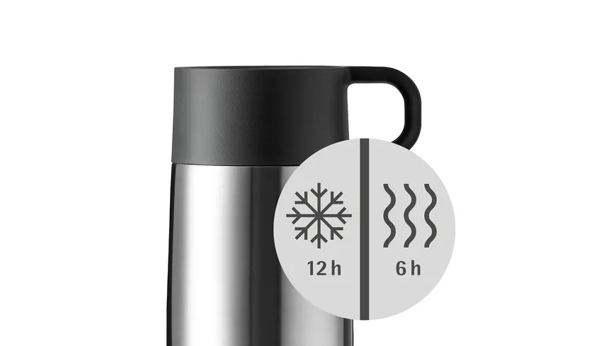 WMF Thermobecher Travel Mug Impulse 0,3l Edelstahl gebürstet