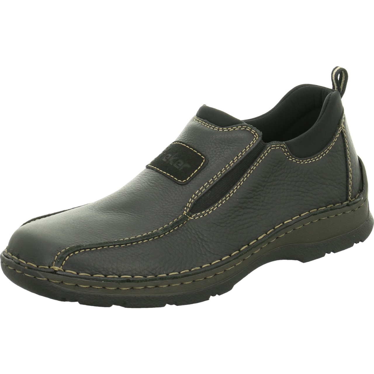 RIEKER Sportliche Slipper schwarz