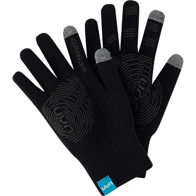 UYN, Funktionshandschuhe, Mikrofaser wasserdicht, schwarz