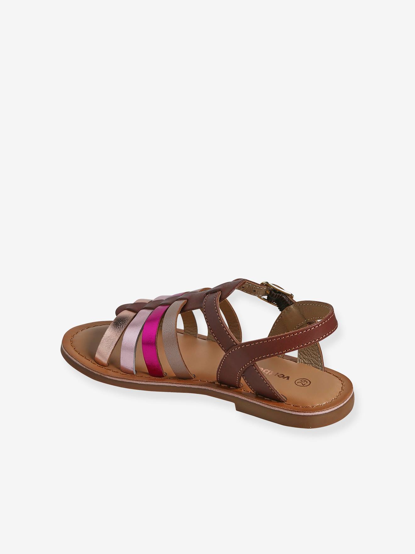 Vertbaudet Mädchen Römersandalen - neongelb