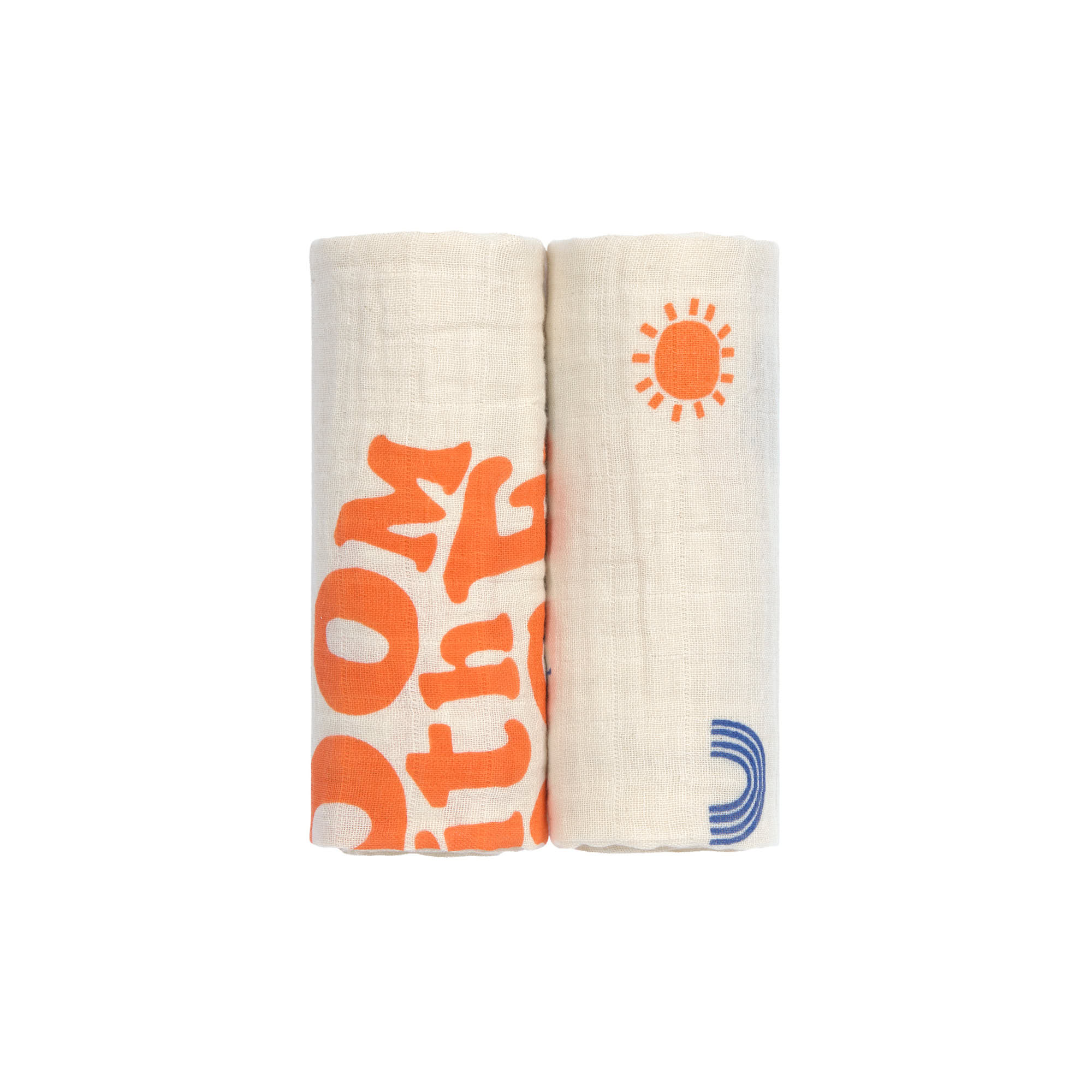 Mulltücher 2er Set M - Nature, Beige