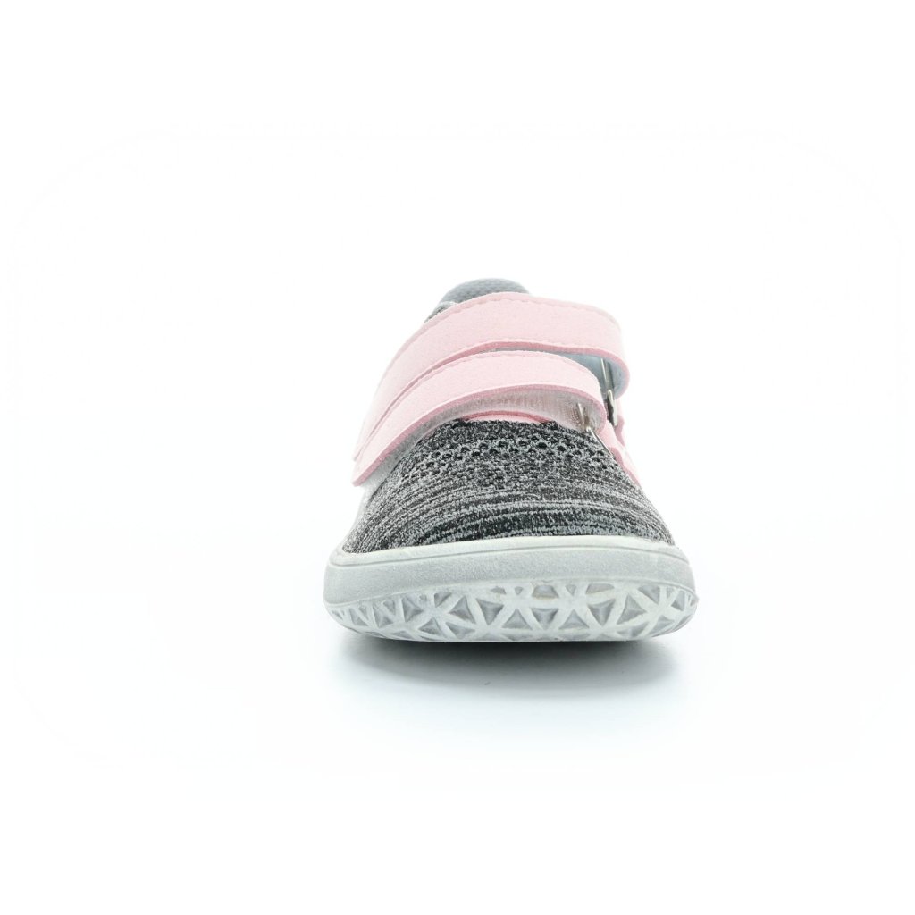 Jonap Knitt 3D grau-pink Barfuß-Sneakers