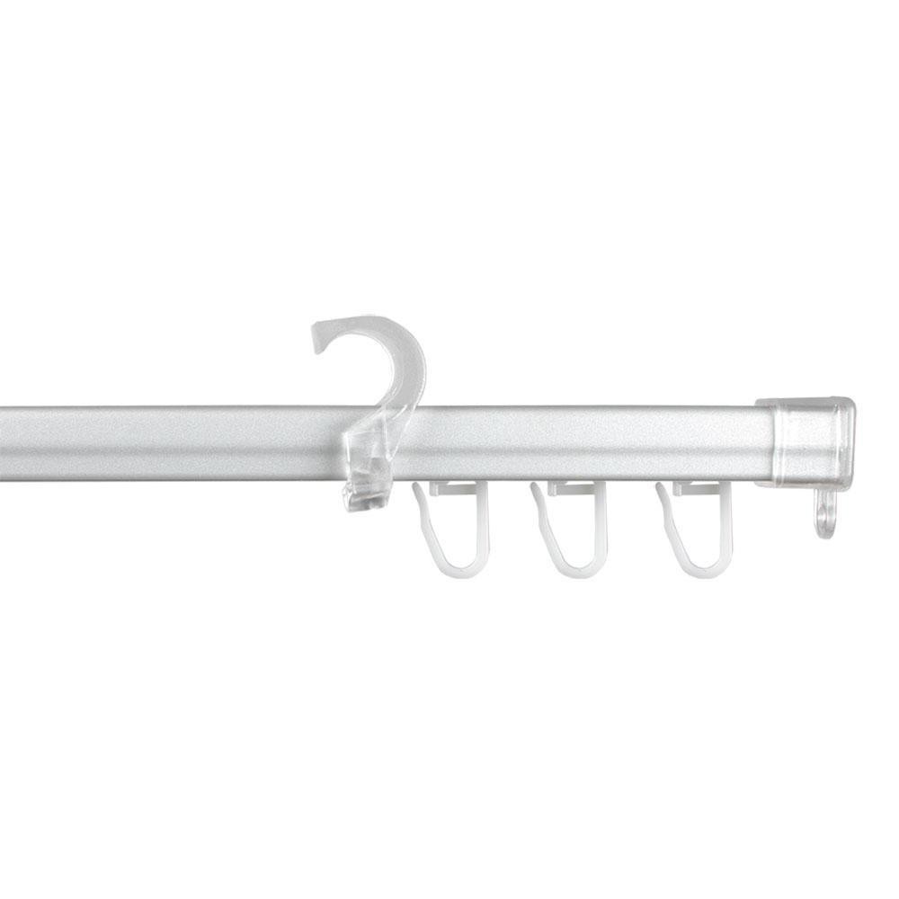 Bella Casa U-Storelaufschiene, U-Schiene, 130 cm, silbermatt