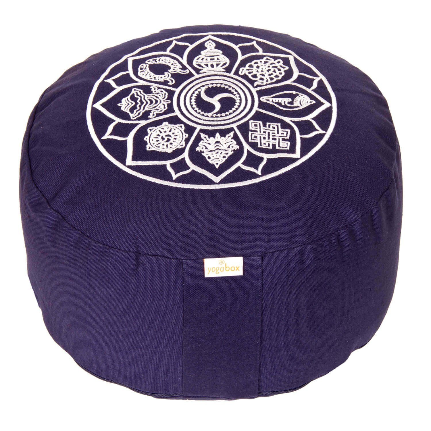 yogabox Yogakissen Glückssitz 8 Glückverheißende Symbole