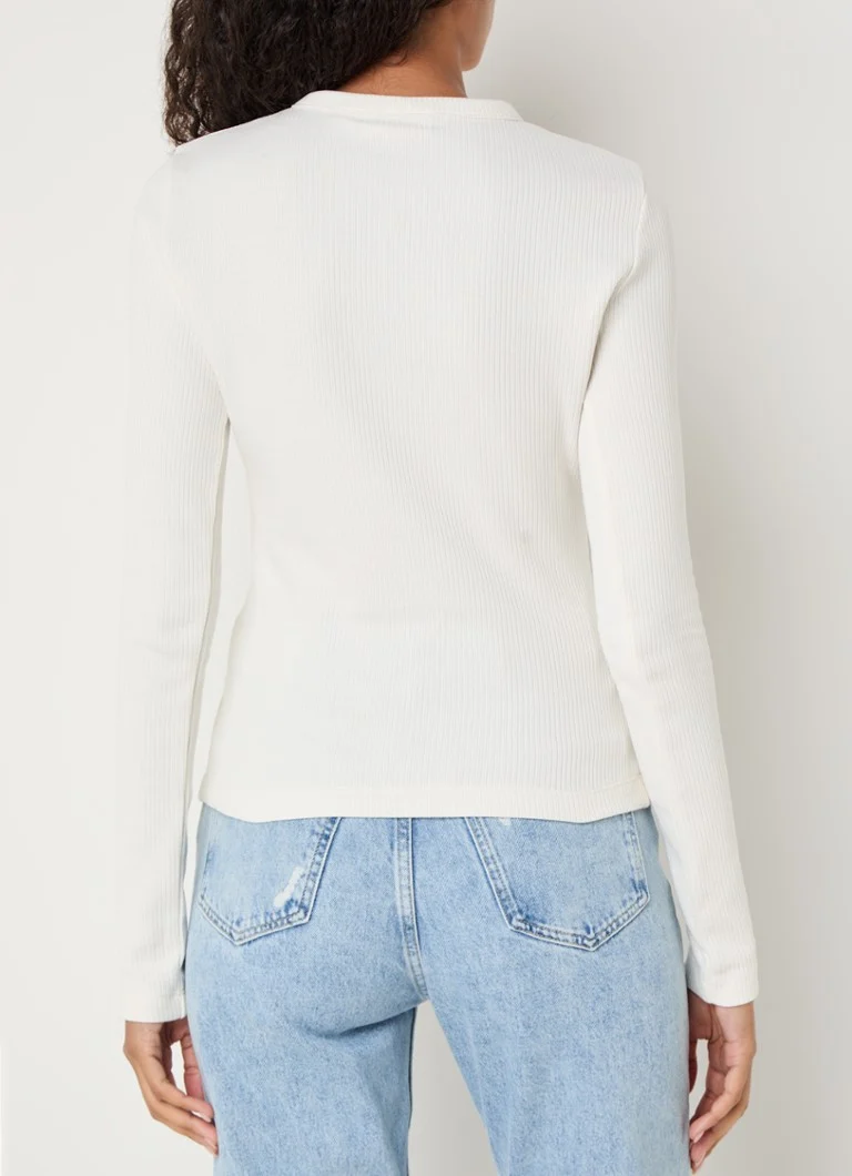 Vestă tricotată elastică cu nervuri Calvin Klein