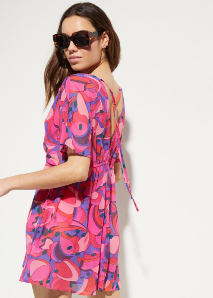 Strand Tunika-Kleid aus recyceltem Polyester