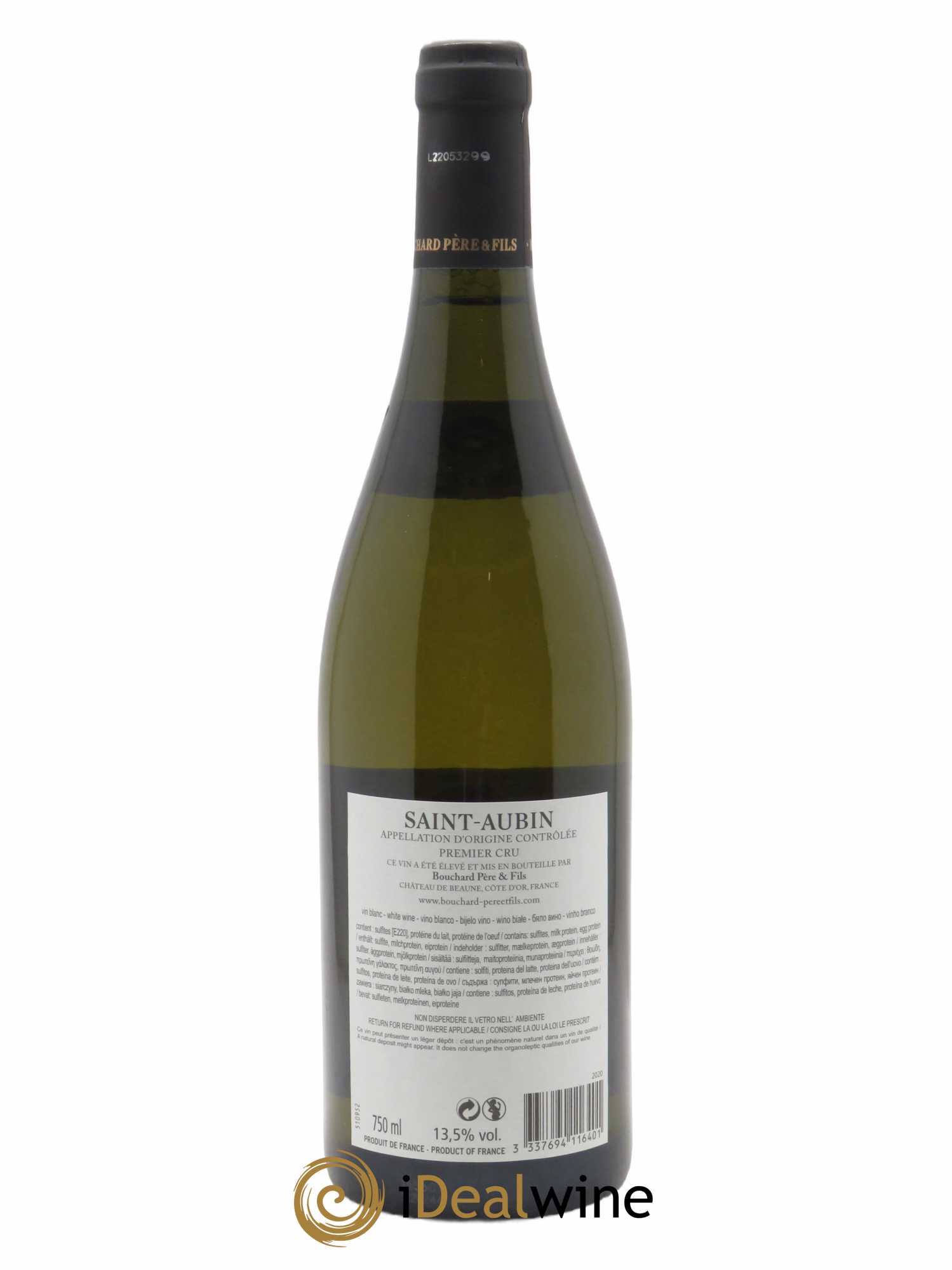 Saint-Aubin 1er Cru Bouchard Père & Fils  2020 - Lot de 1 Bouteille