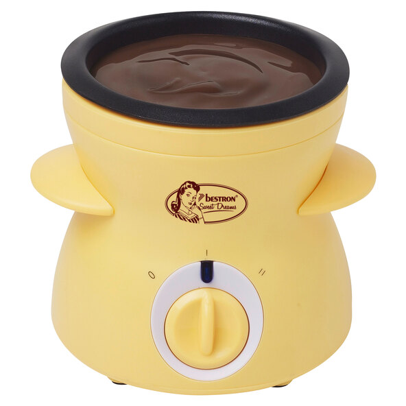 Mini Schoko-Fondue, gelb