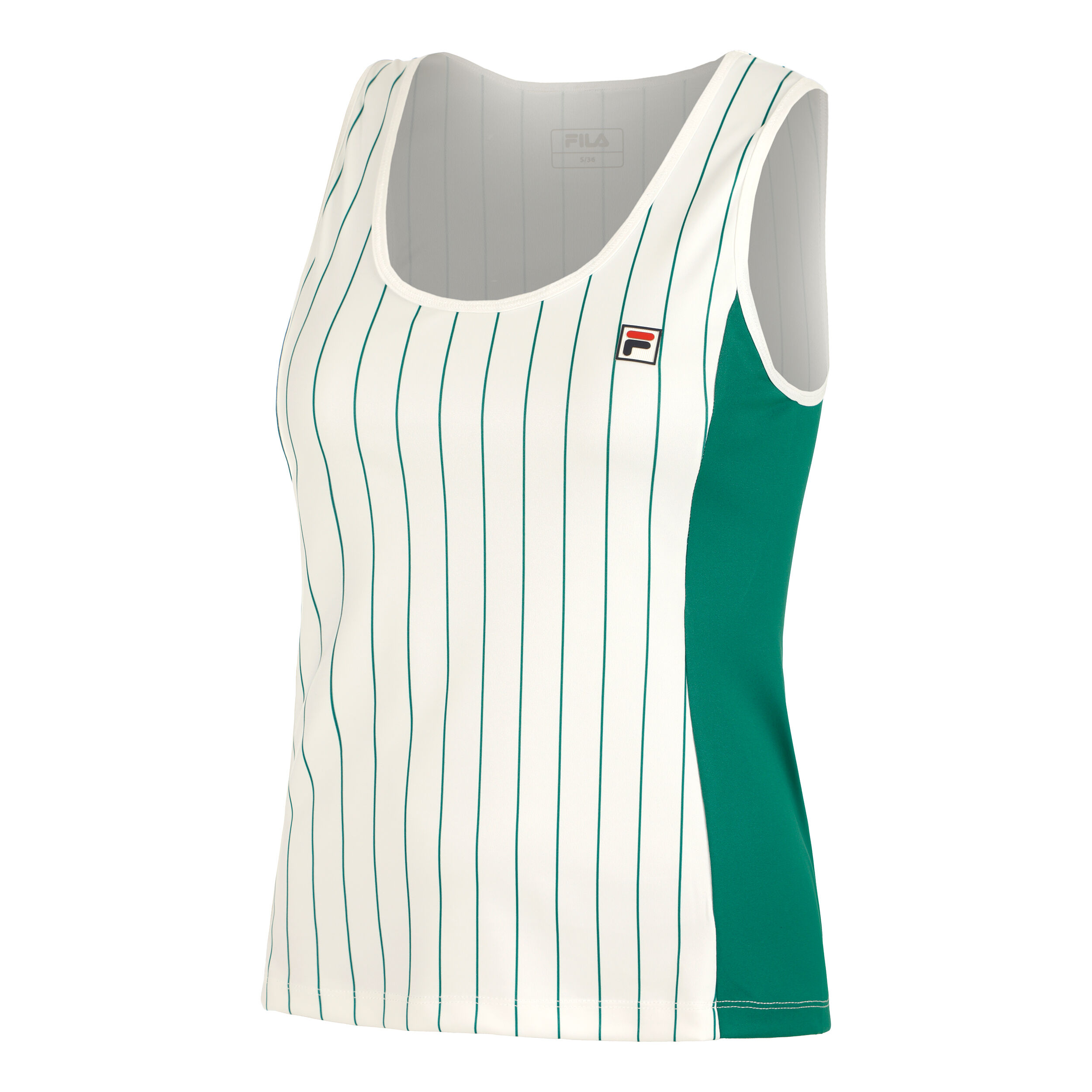 Nina Tank-Top Damen - Weiß, Grün