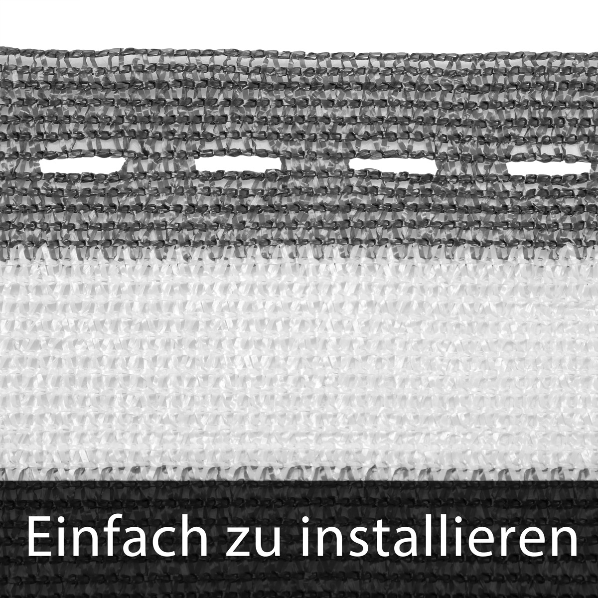 Casaria Detex® Balkonsichtschutz Grau/Weiß 1,4x10m