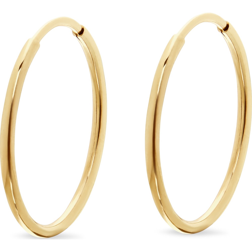 FAVS Créoles 375 Or jaune Boucles d'oreilles
