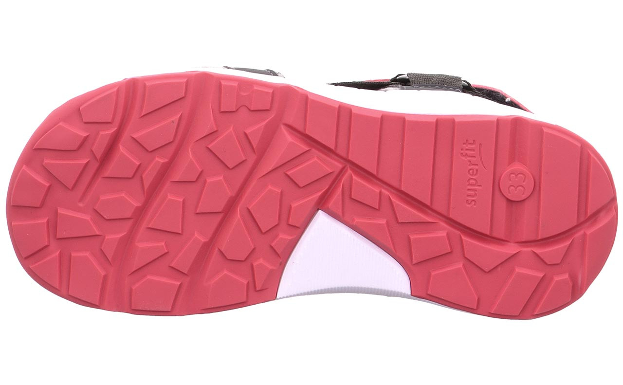 CRISS CROSS - Grau/PinkSandale mit Klettverschluss