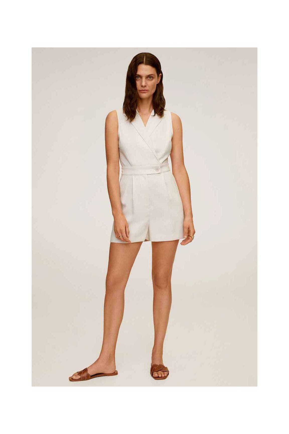 Mango Combi Shorts Femme couleur blanc