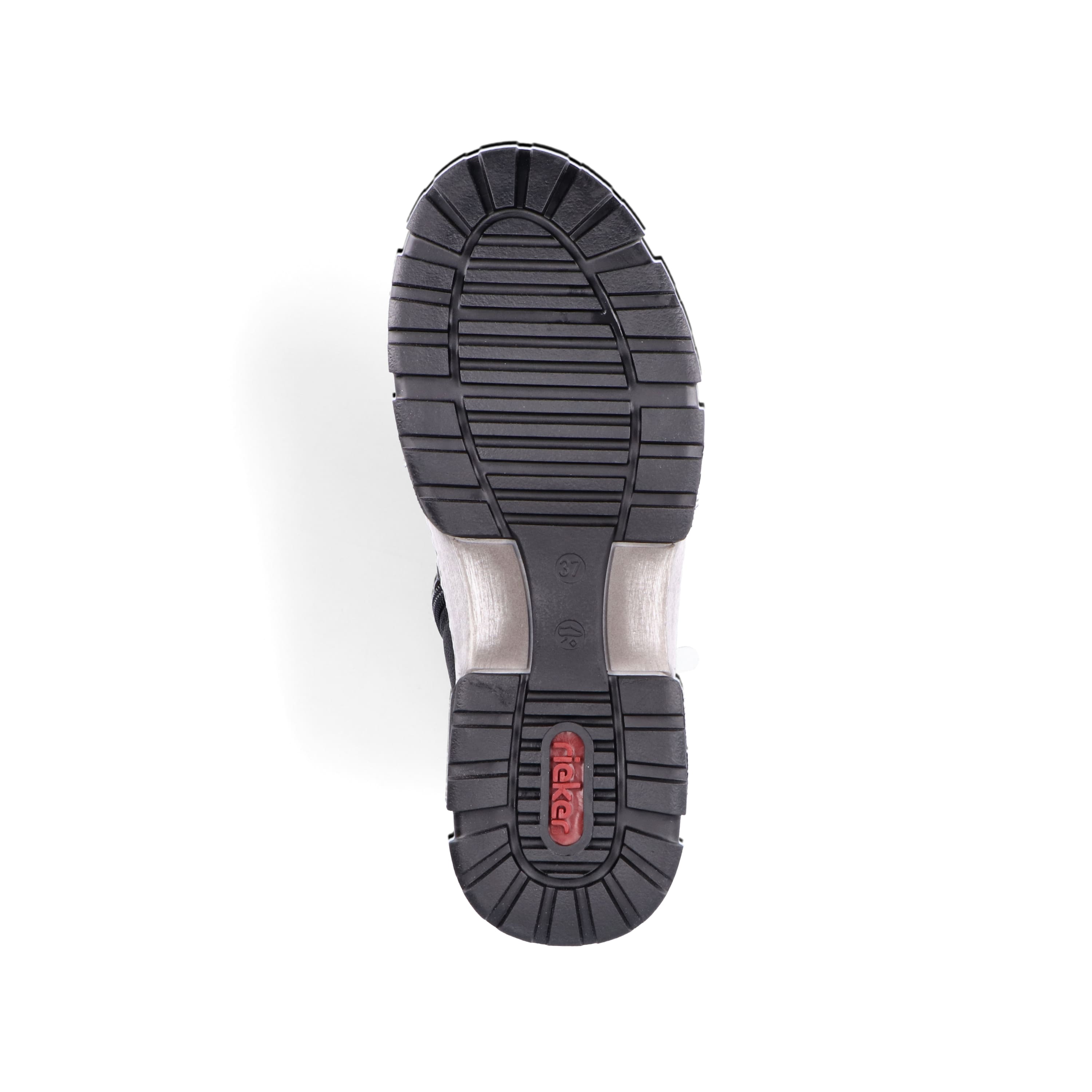 Rieker Damen Schnürstiefel tiefschwarz
