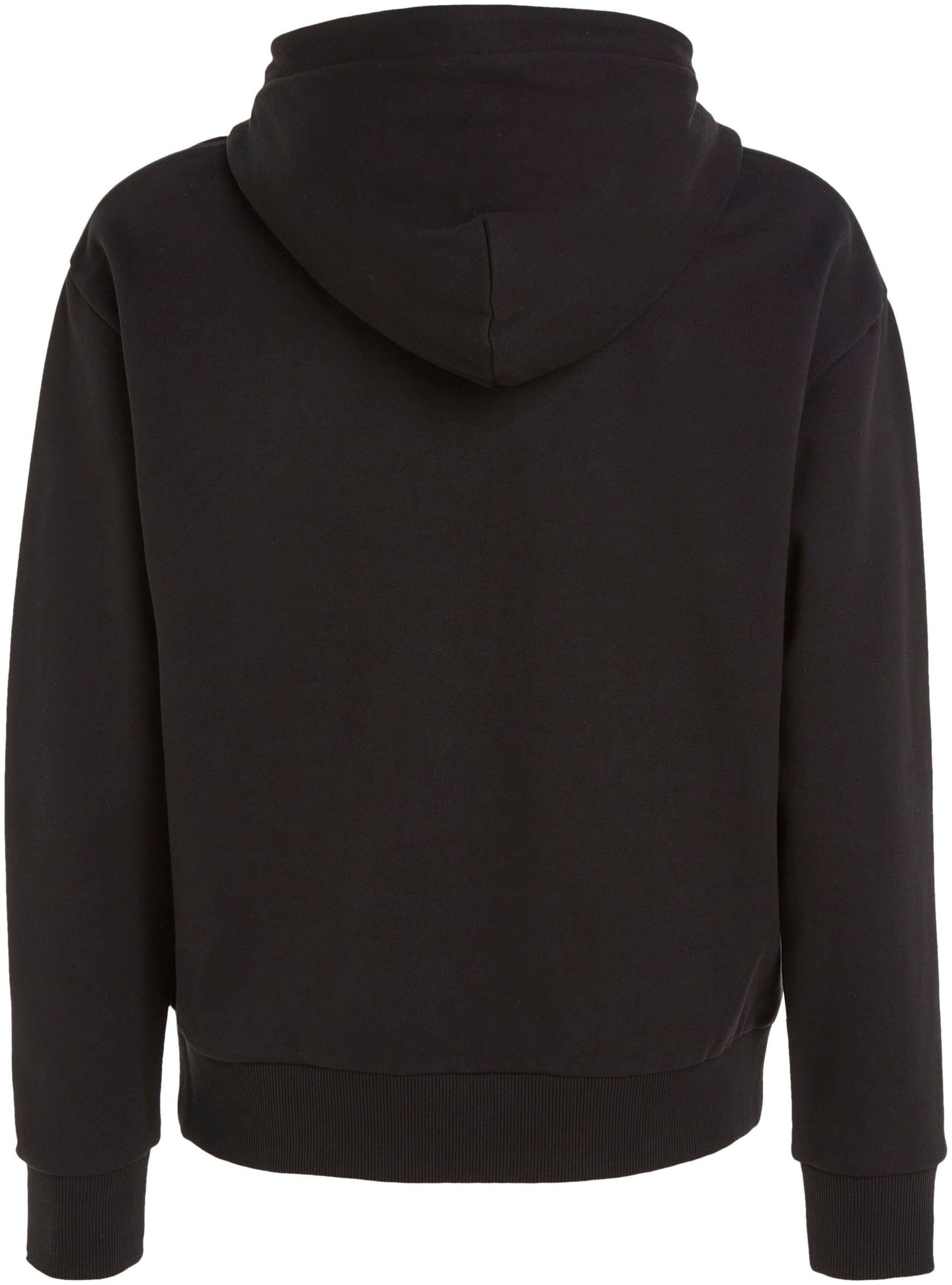 Calvin Klein Kapuzensweatshirt mit aufgenähtem CK-Badge auf der Brust