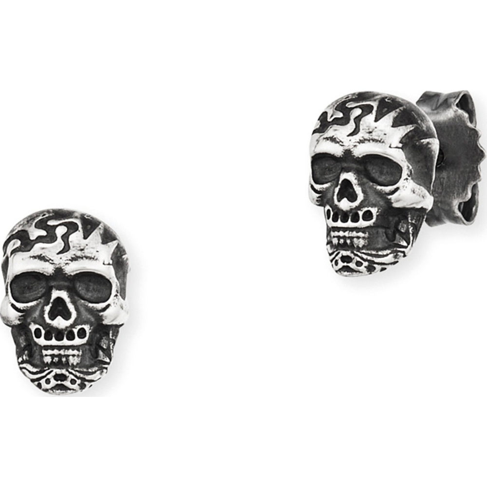 caï Boucle d'oreille unique 925 Argent Boucles d'oreilles