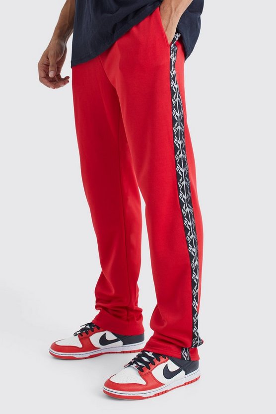 Trikot-Jogginghose mit Seitenstreifen