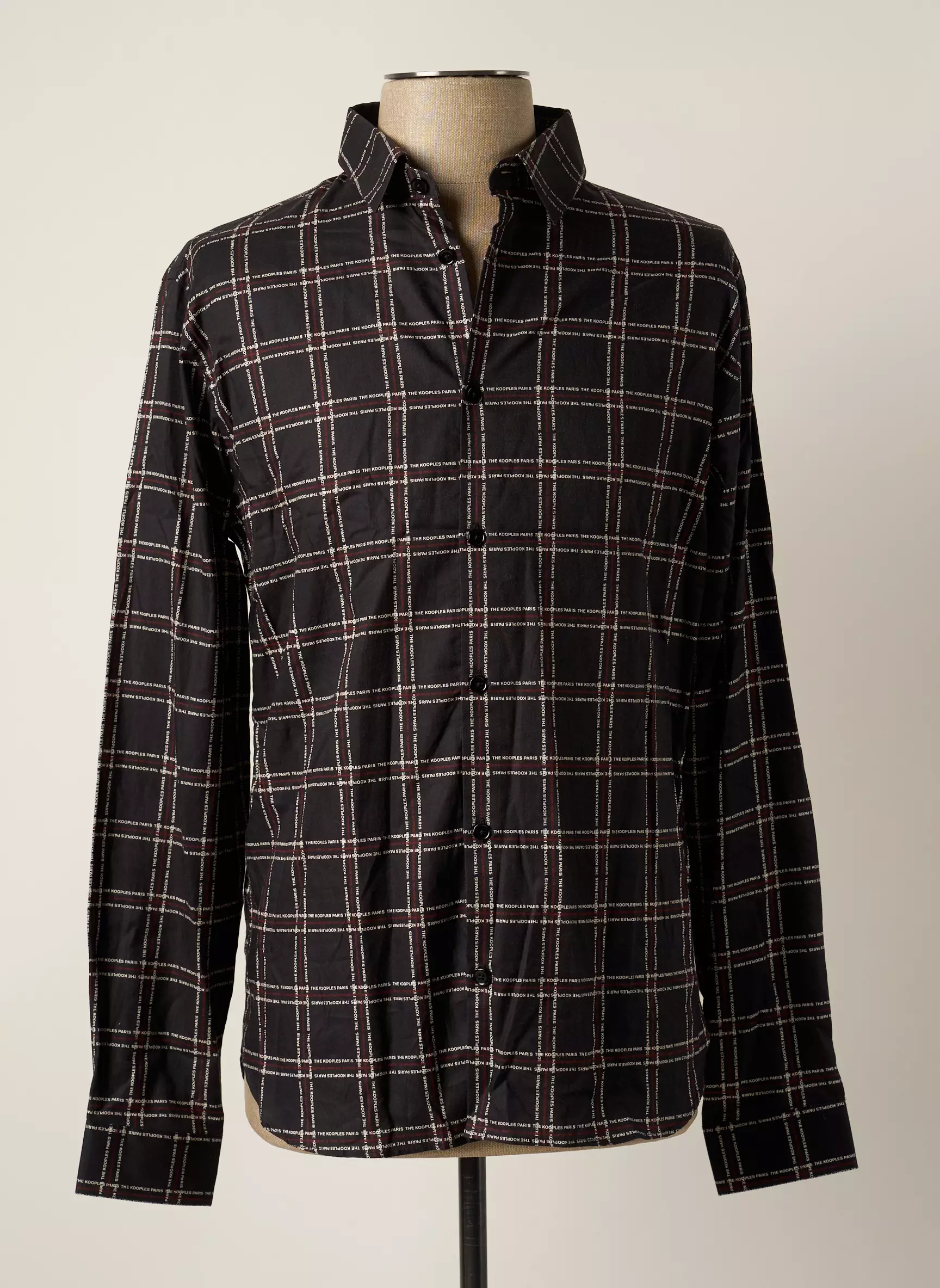 The Kooples Manches Longues Homme couleur noir
