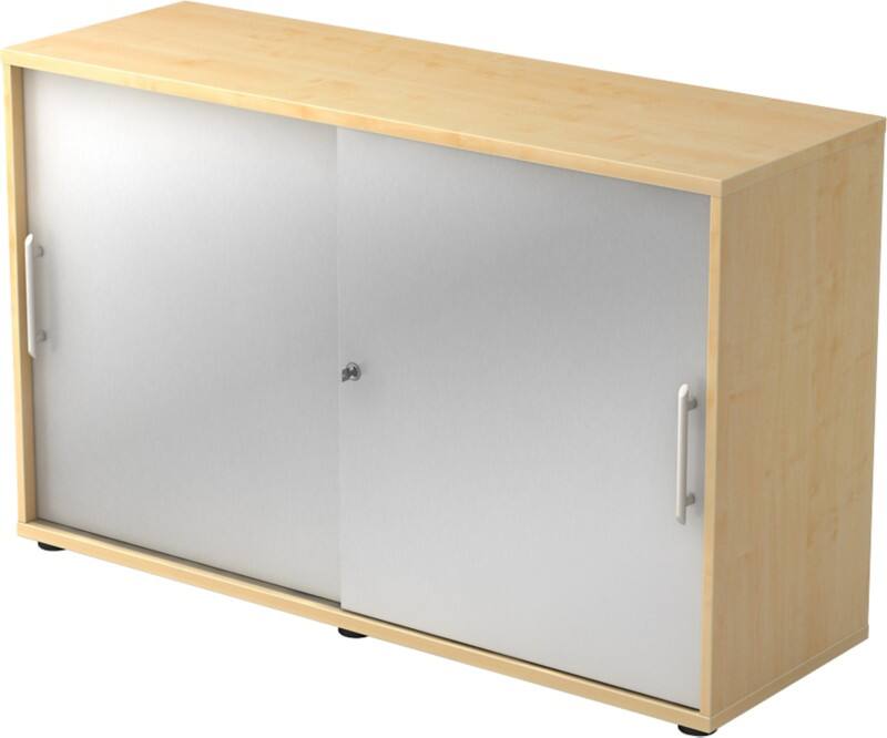 Hammerbacher V1752S/3/S/REDEAUFB Schrank Spanplatte 1 Fachboden 1.200 x 400 x 748 mm Ahorn Farbig sortiert Mit Aufbau