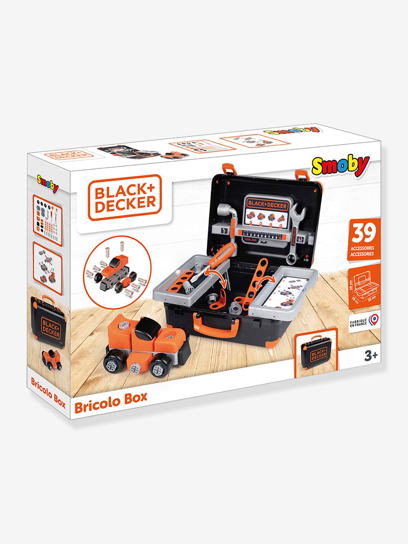 Smoby Spiel-Werkzeugkoffer B+D Bricolo Box SMOBY - schwarz