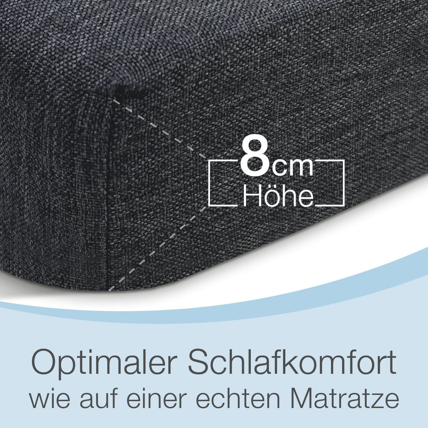 Klappmatratze, Bestschlaf, 8 cm hoch